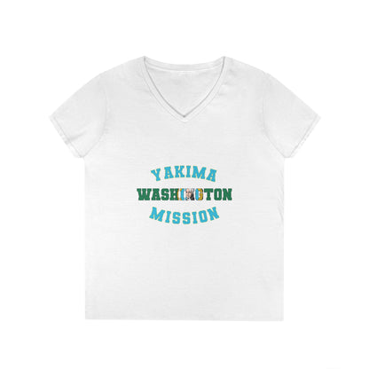 Washington Yakima English - Ladies' V-Neck T-Shirt