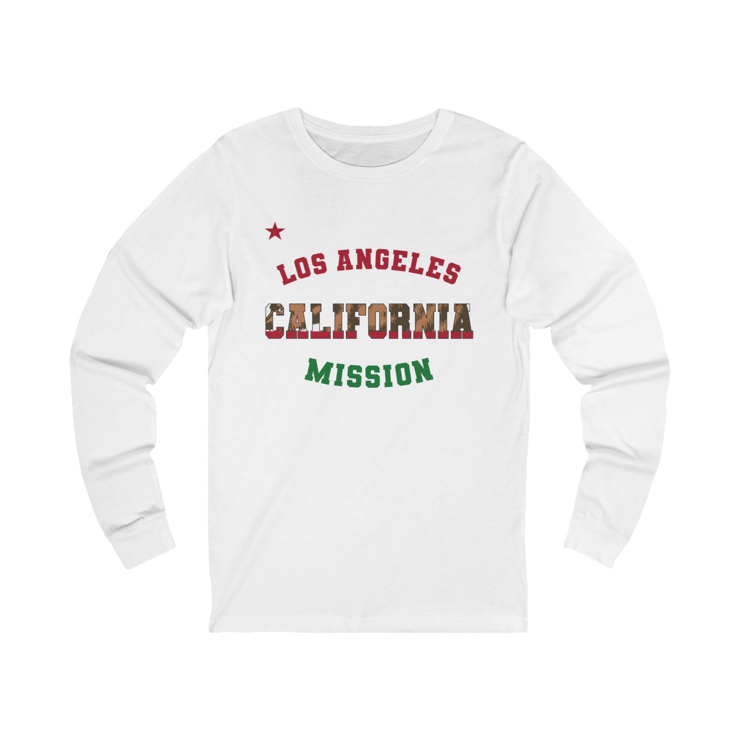 California Los Angeles English - Unisex Long Sleeve Cotton Jersey