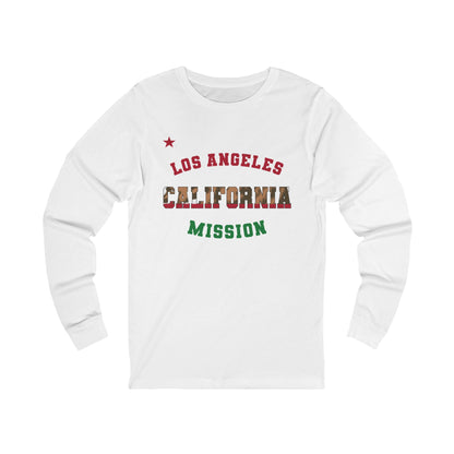California Los Angeles English - Unisex Long Sleeve Cotton Jersey