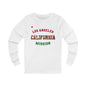 California Los Angeles English - Unisex Long Sleeve Cotton Jersey