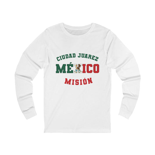 Mexico Ciudad Juarez Spanish - Unisex Long Sleeve Cotton Jersey