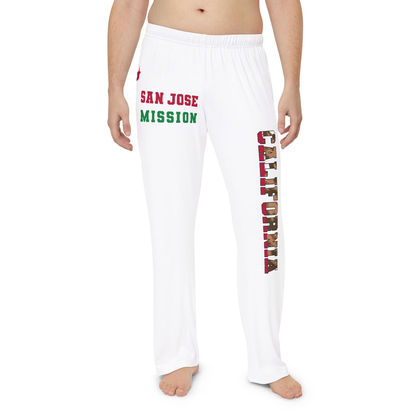 California San Jose English - Men's Lounge Pants, White