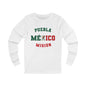Mexico Puebla Spanish - Unisex Long Sleeve Cotton Jersey