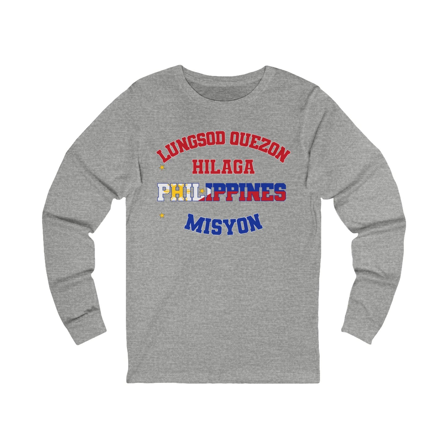 Philippines Quezon City North Tagalog - Unisex Long Sleeve Cotton Jersey