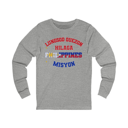 Philippines Quezon City North Tagalog - Unisex Long Sleeve Cotton Jersey