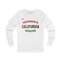 California Sacramento English - Unisex Long Sleeve Cotton Jersey