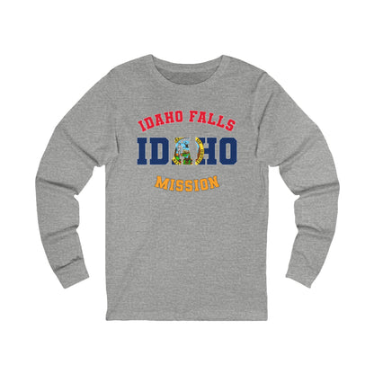 Idaho Idaho Falls English - Unisex Long Sleeve Cotton Jersey