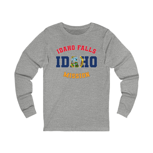 Idaho Idaho Falls English - Unisex Long Sleeve Cotton Jersey