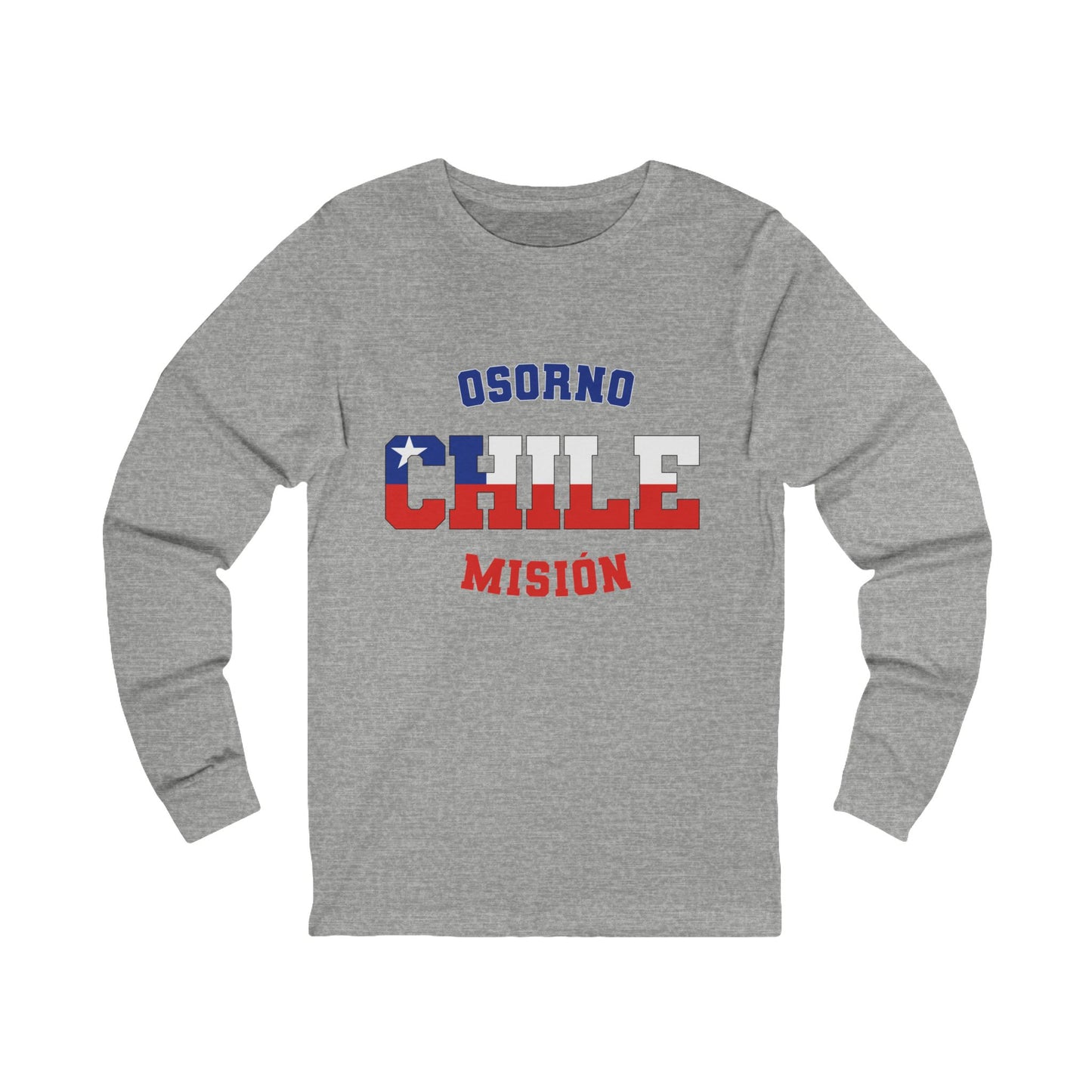 Chile Osorno Spanish - Unisex Long Sleeve Cotton Jersey