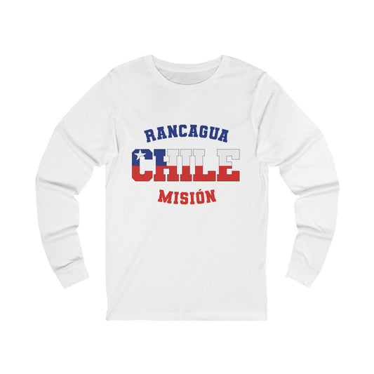 Chile Rancagua Spanish - Unisex Long Sleeve Cotton Jersey