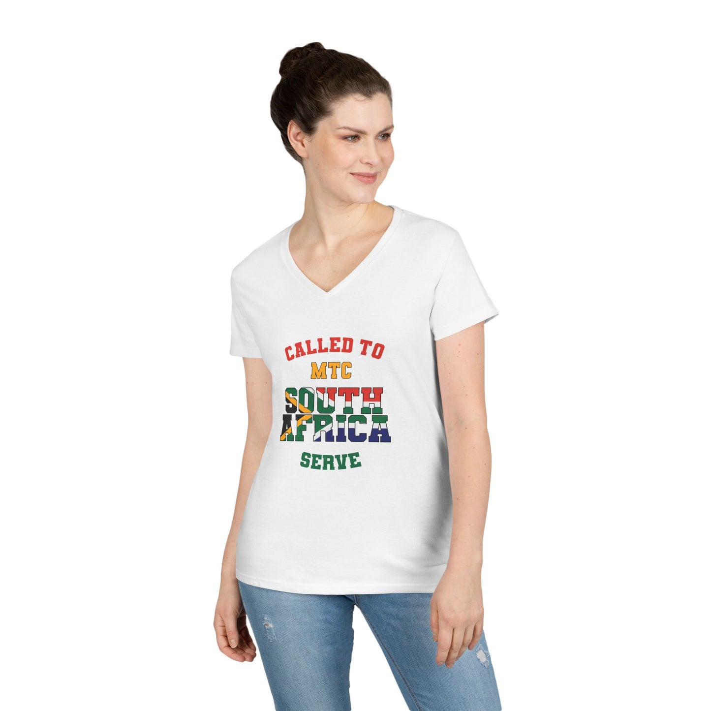 South Africa MTC English - Ladies' V-Neck T-Shirt