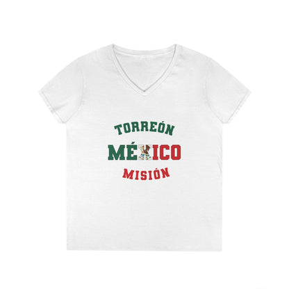 Mexico Torreon Spanish - Ladies' V-Neck T-Shirt