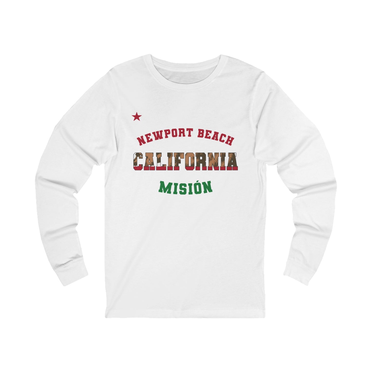 California Newport Beach Spanish - Unisex Long Sleeve Cotton Jersey