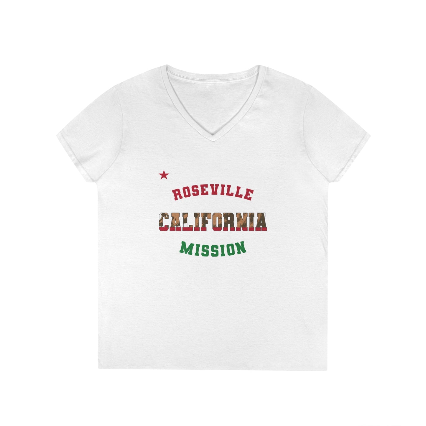 California Roseville English - Ladies' V-Neck T-Shirt