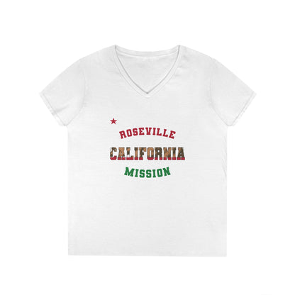 California Roseville English - Ladies' V-Neck T-Shirt