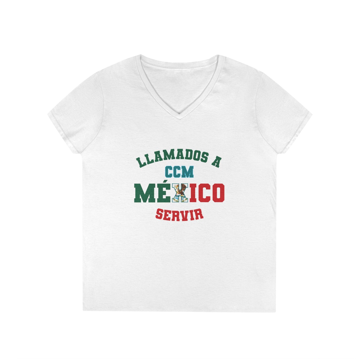 Mexico MTC Spanish - Ladies' V-Neck T-Shirt