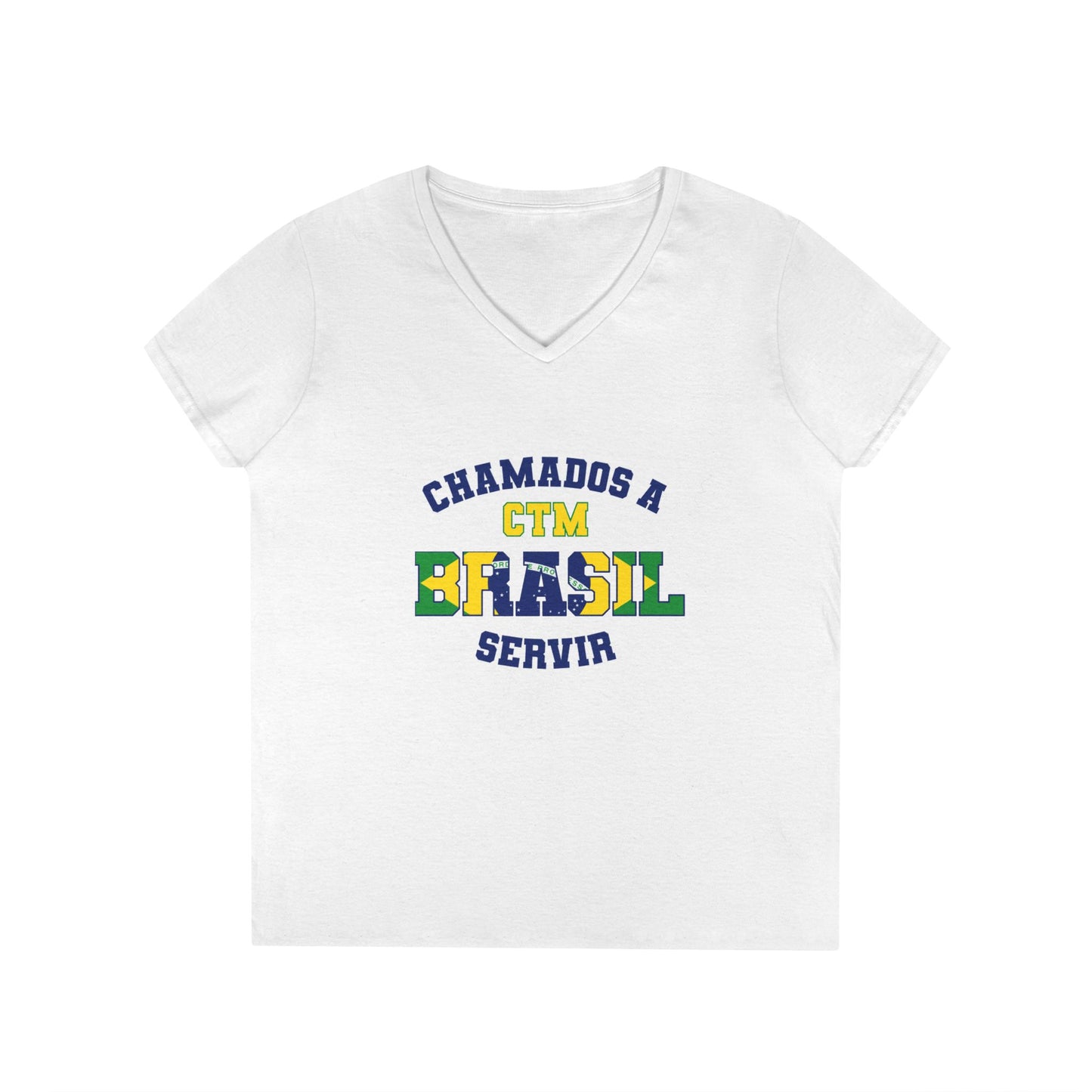Brazil MTC Portuguese - Ladies' V-Neck T-Shirt