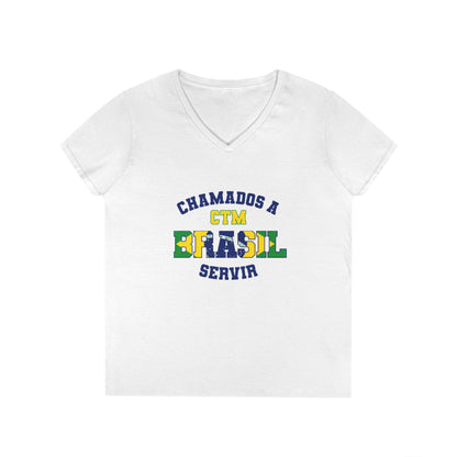 Brazil MTC Portuguese - Ladies' V-Neck T-Shirt