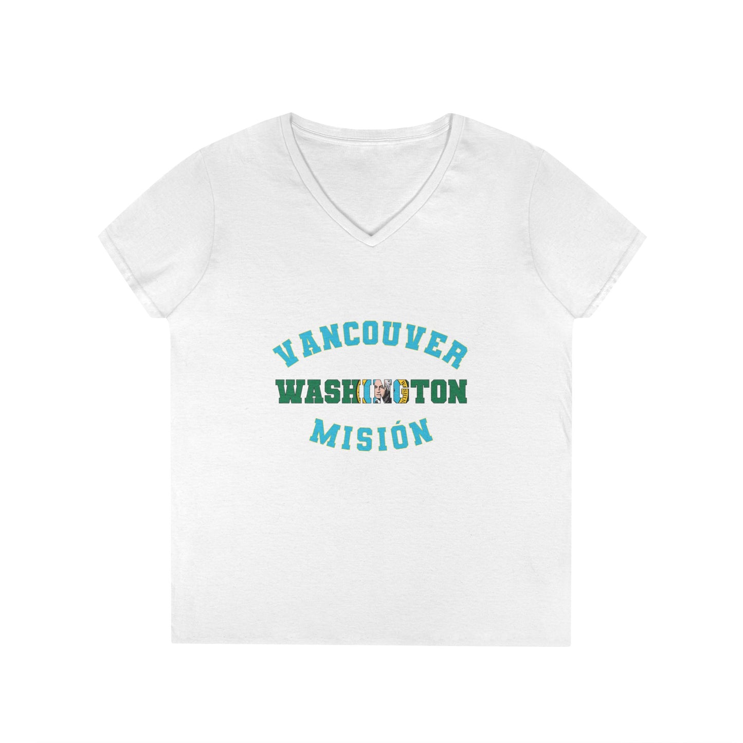 Washington Vancouver Spanish - Ladies' V-Neck T-Shirt