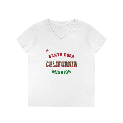 California Santa Rosa English - Ladies' V-Neck T-Shirt