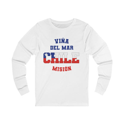 Chile Vina del Mar Spanish - Unisex Long Sleeve Cotton Jersey