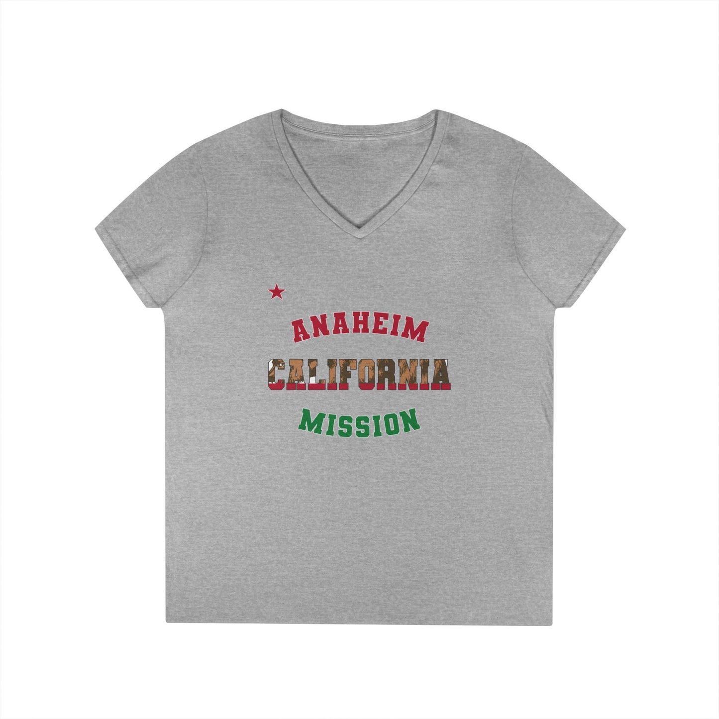 California Anaheim English - Ladies' V-Neck T-Shirt