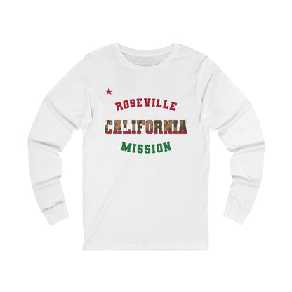 California Roseville English - Unisex Long Sleeve Cotton Jersey