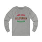 California San Jose English - Unisex Long Sleeve Cotton Jersey