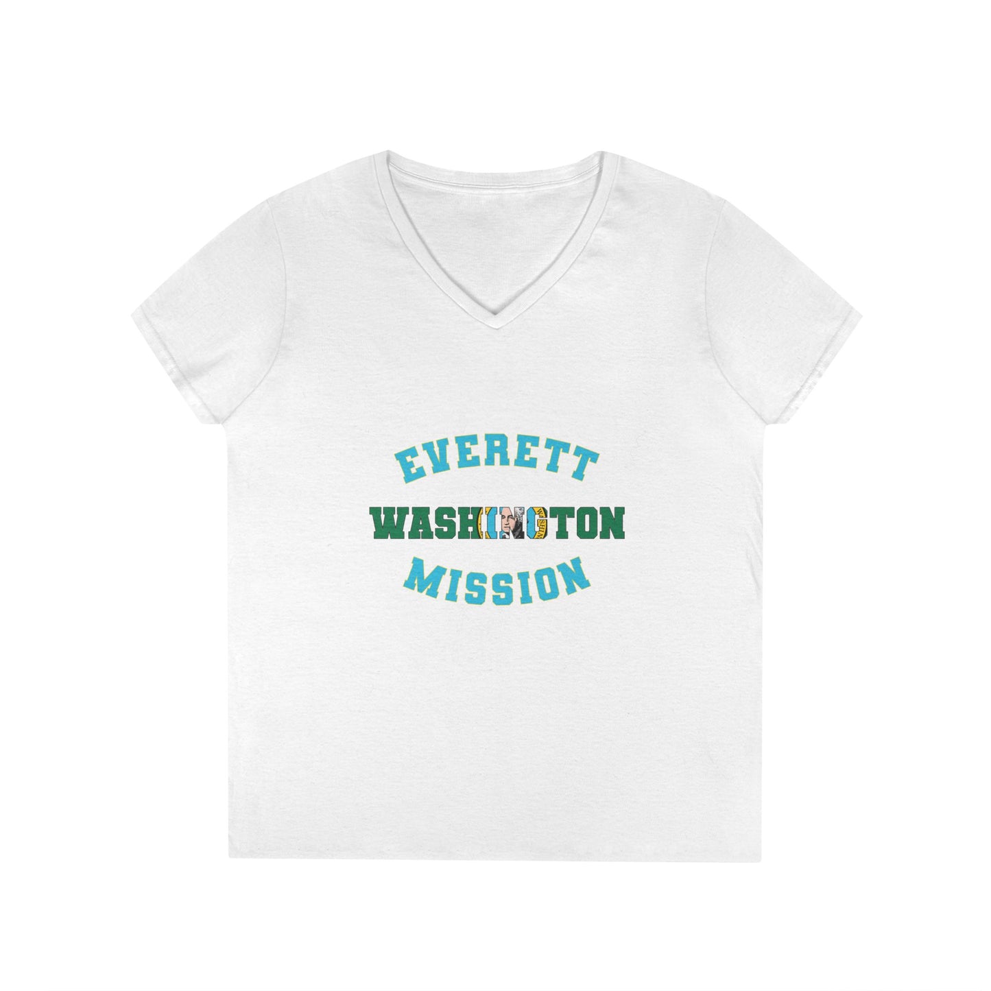 Washington Everett English - Ladies' V-Neck T-Shirt