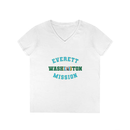 Washington Everett English - Ladies' V-Neck T-Shirt