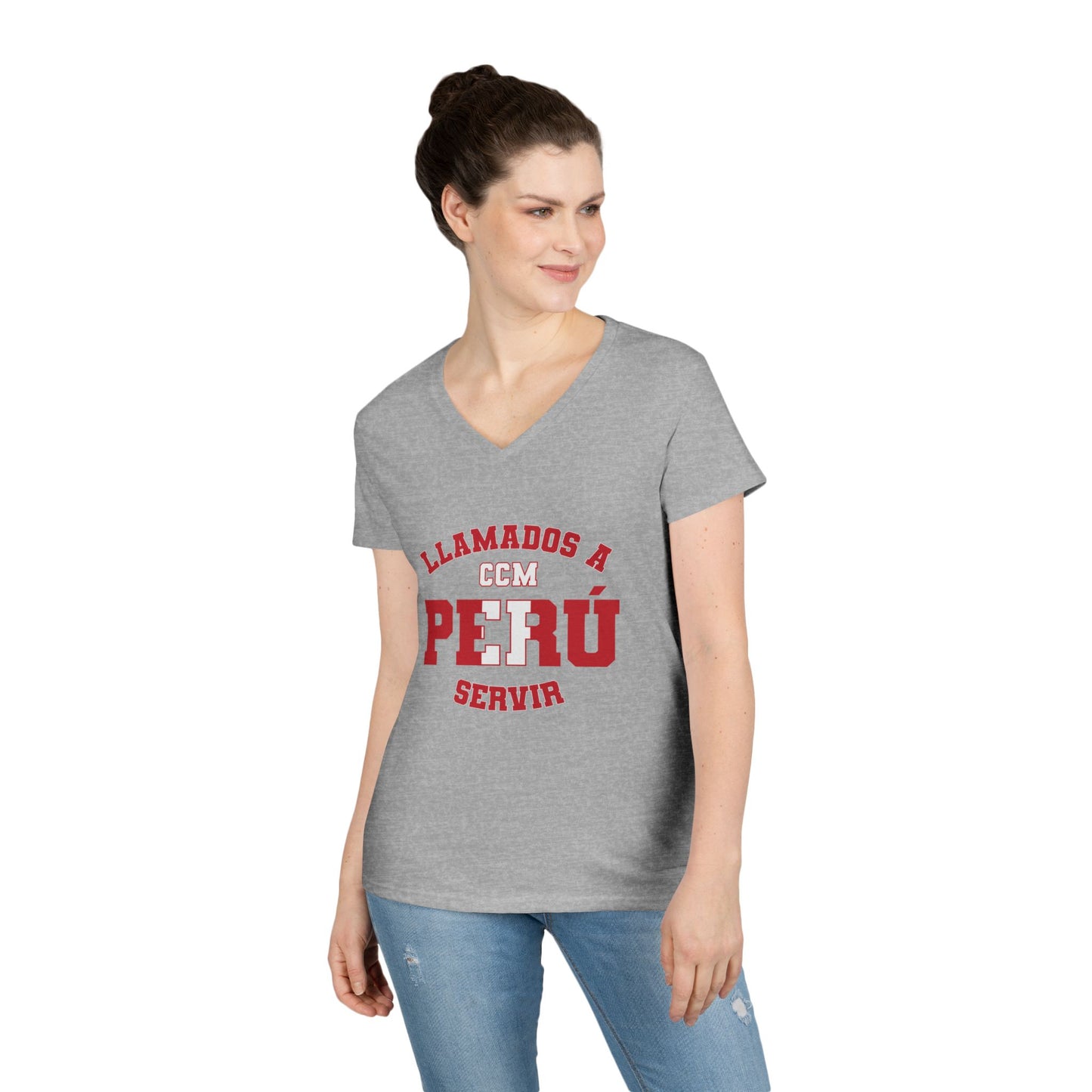 Peru MTC Spanish - Ladies' V-Neck T-Shirt
