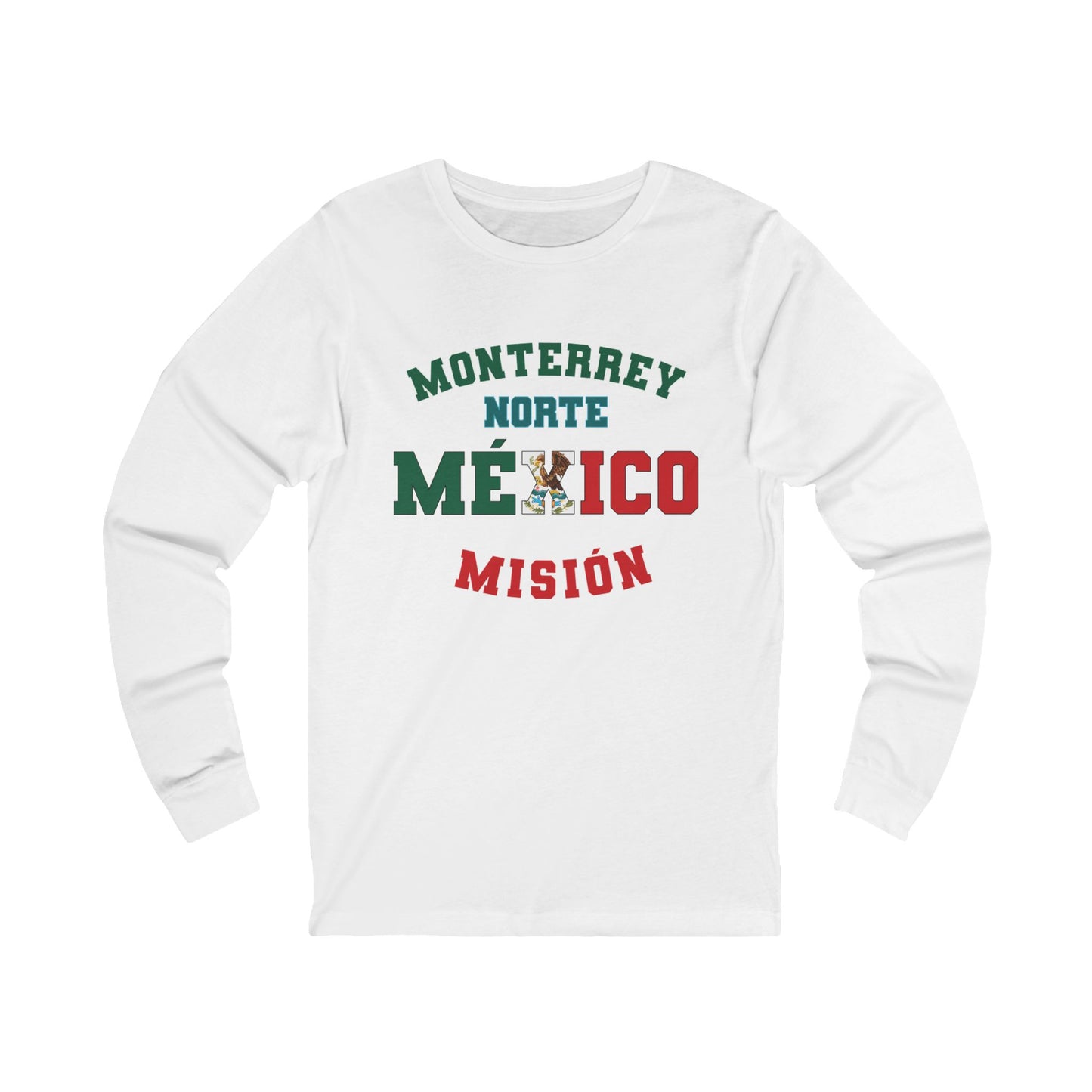 Mexico Monterrey North Spanish - Unisex Long Sleeve Cotton Jersey