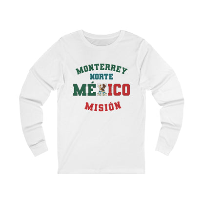 Mexico Monterrey North Spanish - Unisex Long Sleeve Cotton Jersey