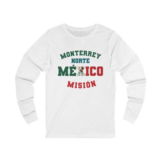 Mexico Monterrey North Spanish - Unisex Long Sleeve Cotton Jersey