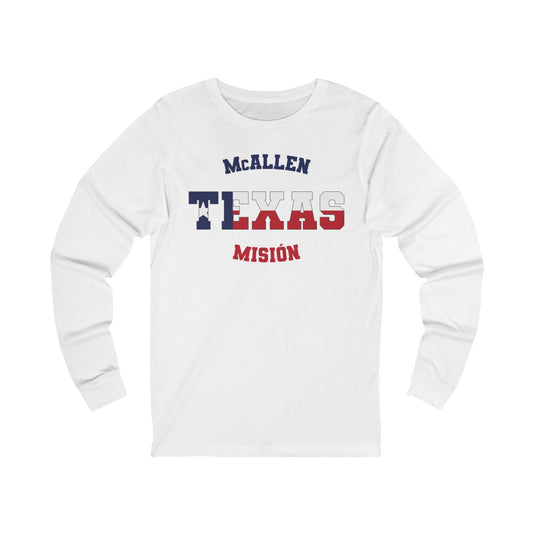 Texas Mc Allen Spanish - Unisex Long Sleeve Cotton Jersey
