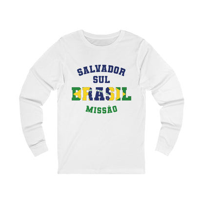 Brazil Salvador South Portuguese - Unisex Long Sleeve Cotton Jersey
