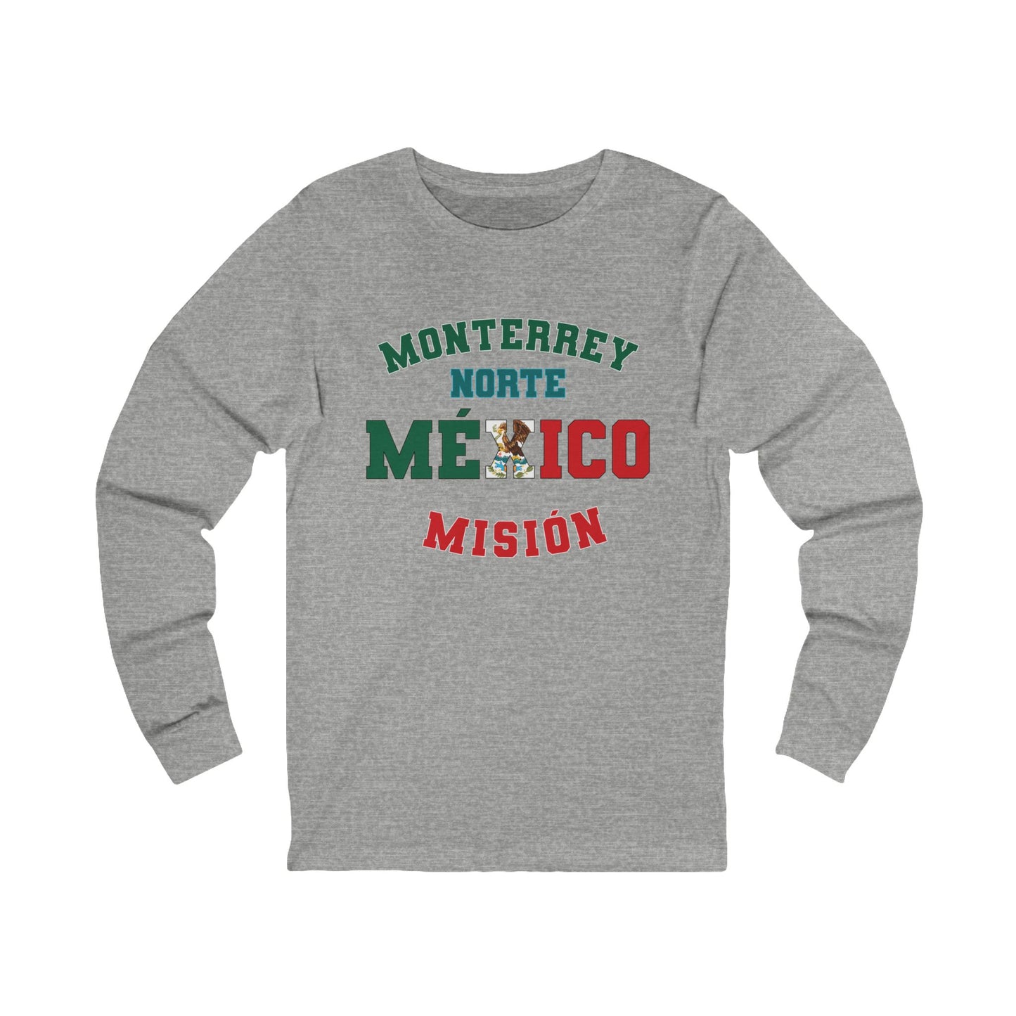 Mexico Monterrey North Spanish - Unisex Long Sleeve Cotton Jersey