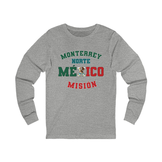 Mexico Monterrey North Spanish - Unisex Long Sleeve Cotton Jersey