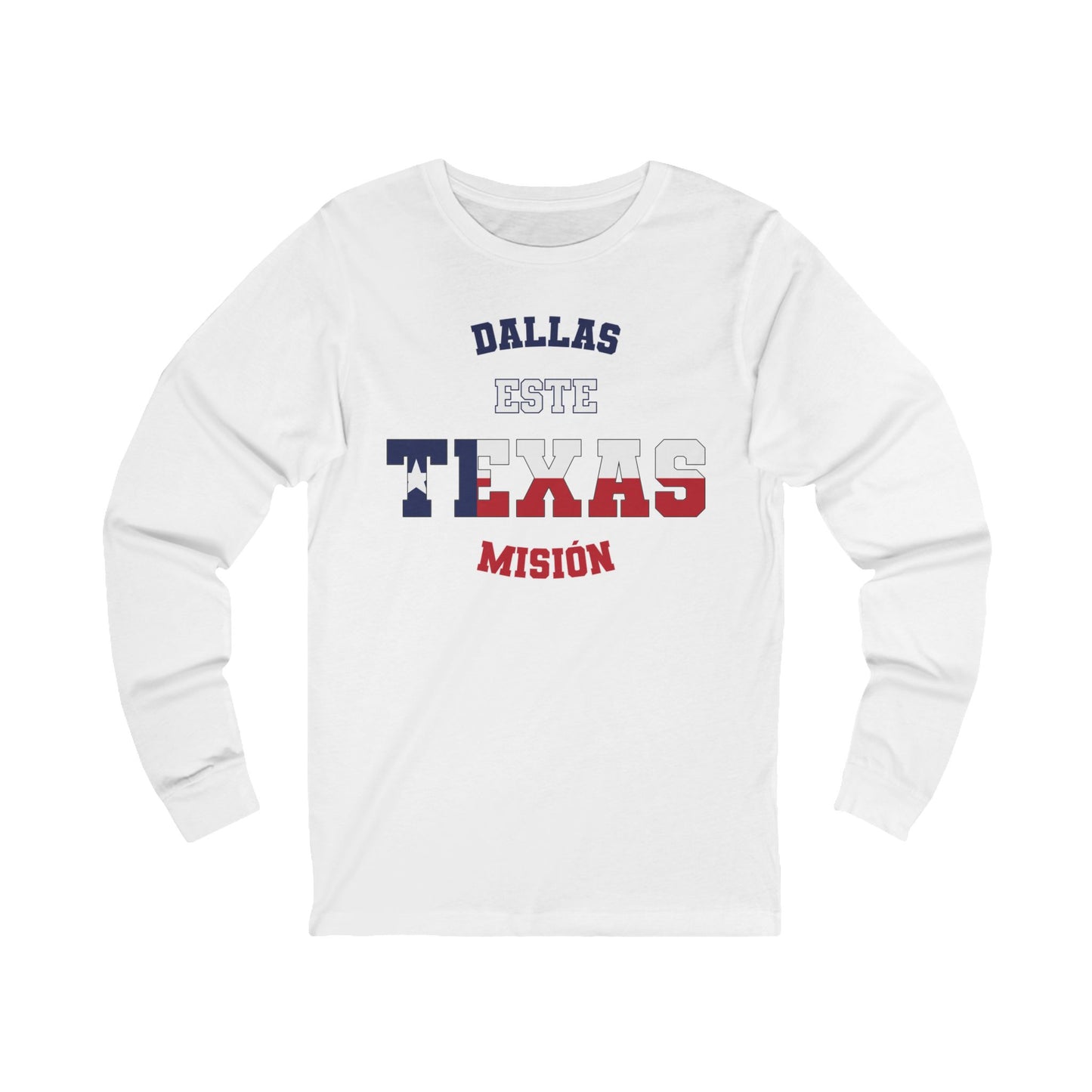 Texas Dallas East Spanish - Unisex Long Sleeve Cotton Jersey