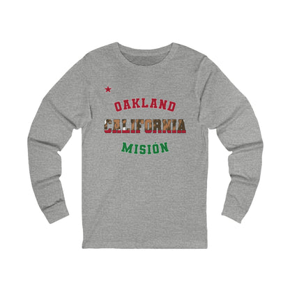 California Oakland Spanish - Unisex Long Sleeve Cotton Jersey