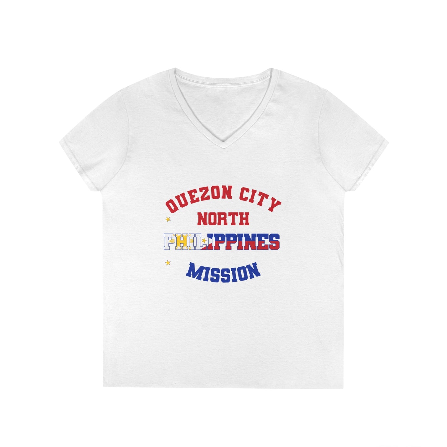 Philippines Quezon City North English - Ladies' V-Neck T-Shirt