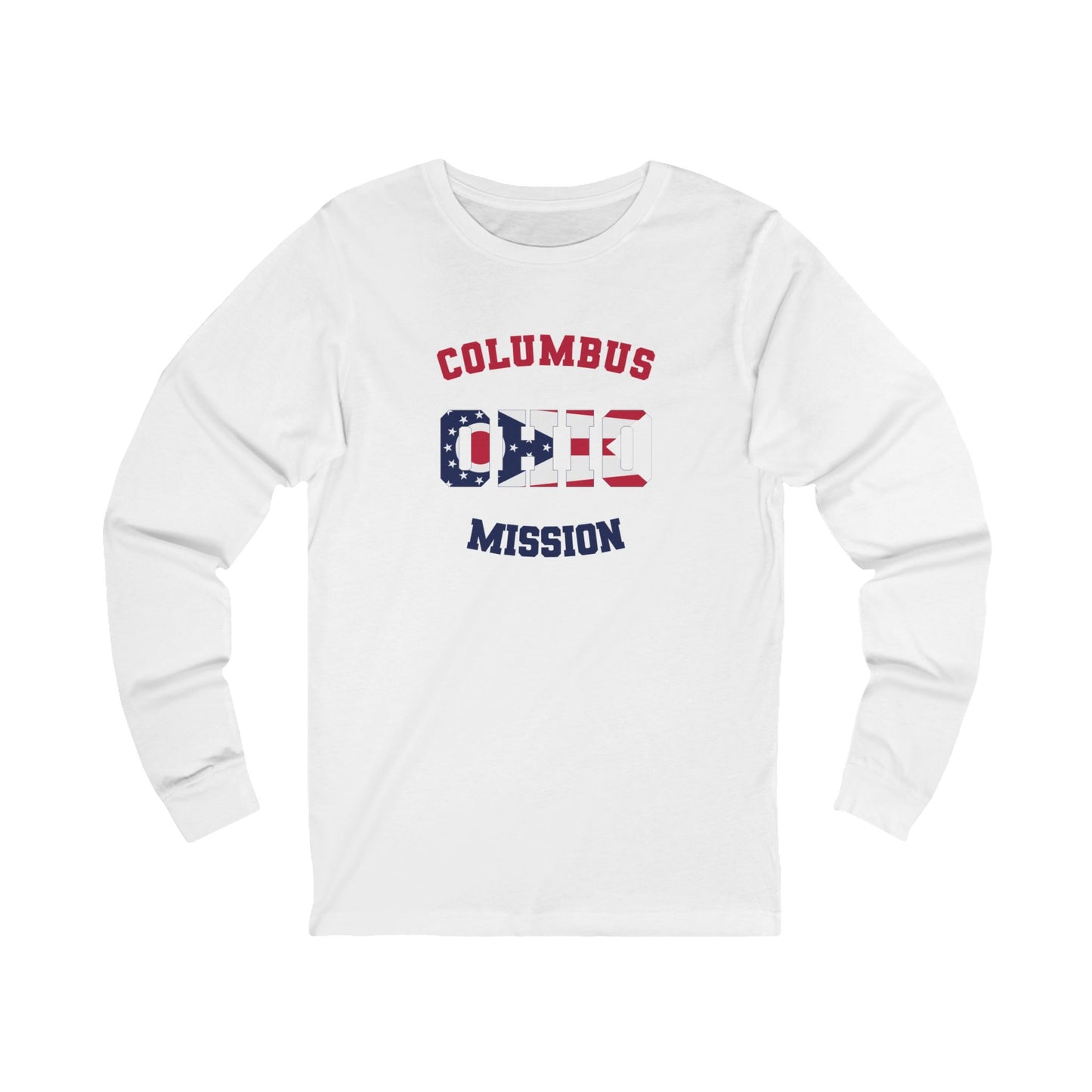 Ohio Columbus English - Unisex Long Sleeve Cotton Jersey