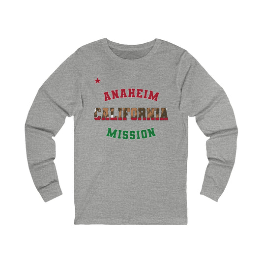 California Anaheim English - Unisex Long Sleeve Cotton Jersey