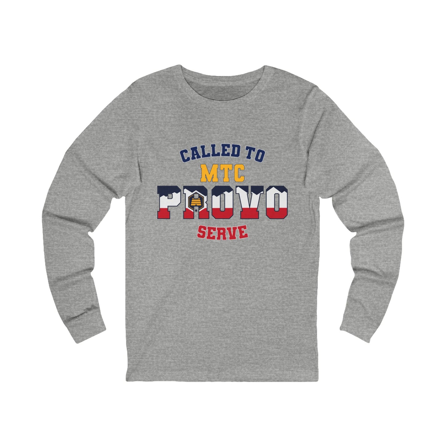 Provo MTC English New Utah Flag - Unisex Long Sleeve Cotton Jersey