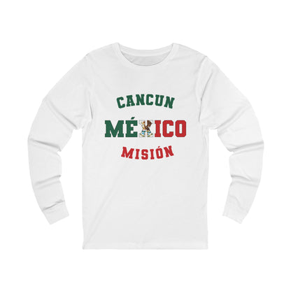 Mexico Cancun Spanish - Unisex Long Sleeve Cotton Jersey