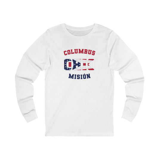 Ohio Columbus Spanish - Unisex Long Sleeve Cotton Jersey