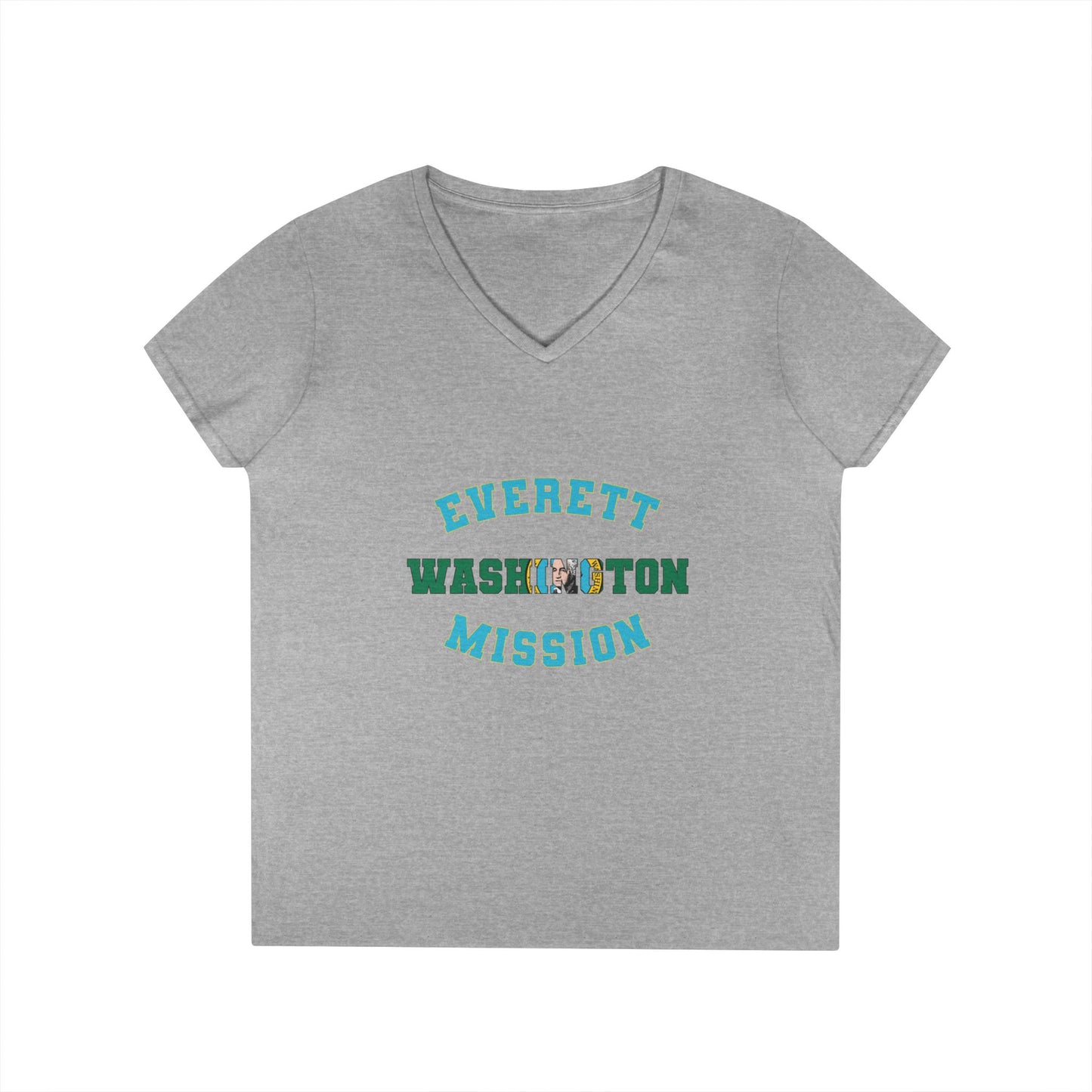 Washington Everett English - Ladies' V-Neck T-Shirt