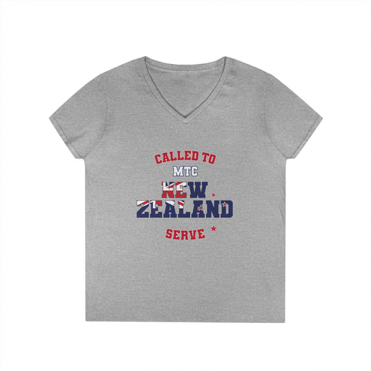New Zealand MTC English - Ladies' V-Neck T-Shirt