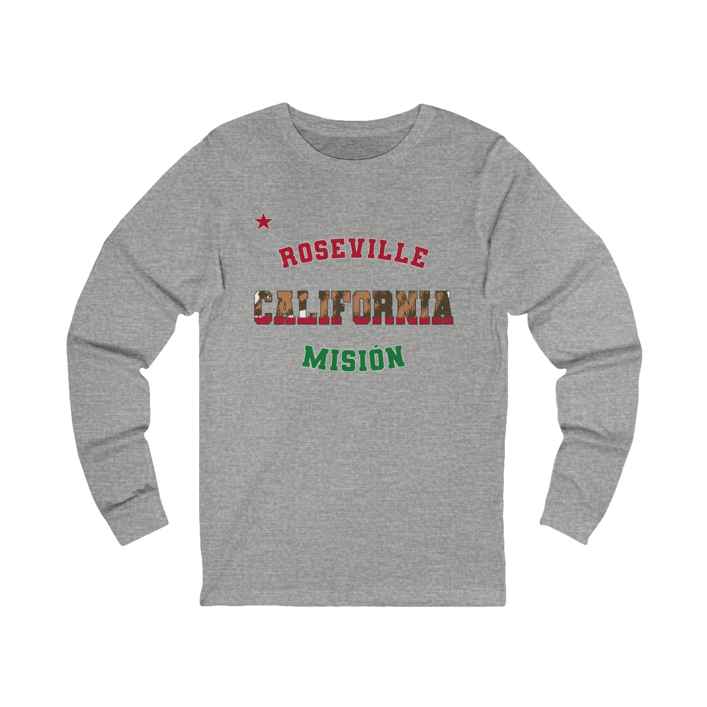 California Roseville Spanish - Unisex Long Sleeve Cotton Jersey