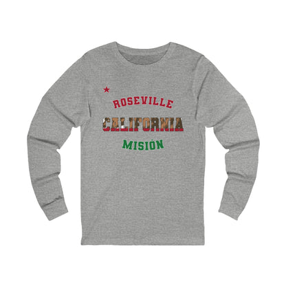 California Roseville Spanish - Unisex Long Sleeve Cotton Jersey